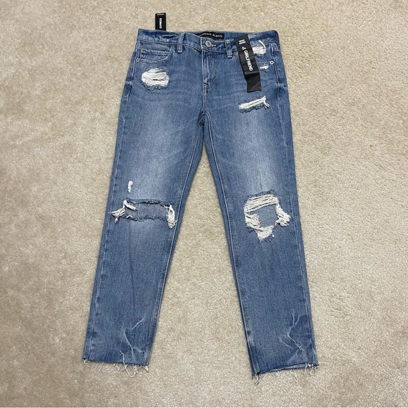 NEW - Express Jeans - Girlfriend - Rigid Denim - Size: 0R - Picture 1 of 9